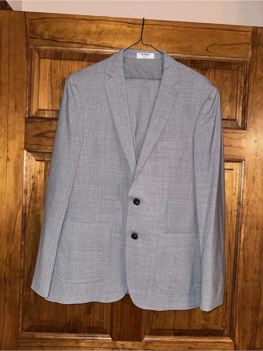 Murano Light Gray Men's Two-Button Blazer